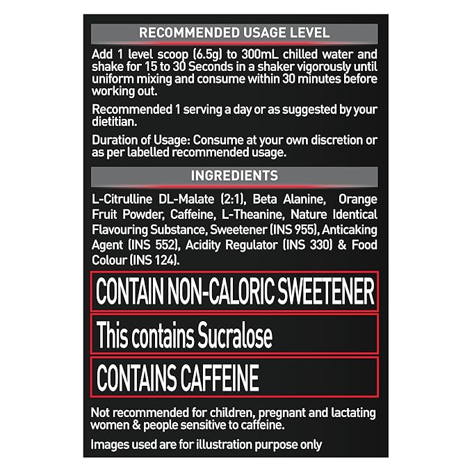 MuscleBlaze Pre Workout 200 Xtreme (Fruit Punch, 15 Servings, 100g) | 200mg Caffeine, 200mg Theanine, 2000mg Beta Alanine, 3000mg Citrulline, Powder - Image 2